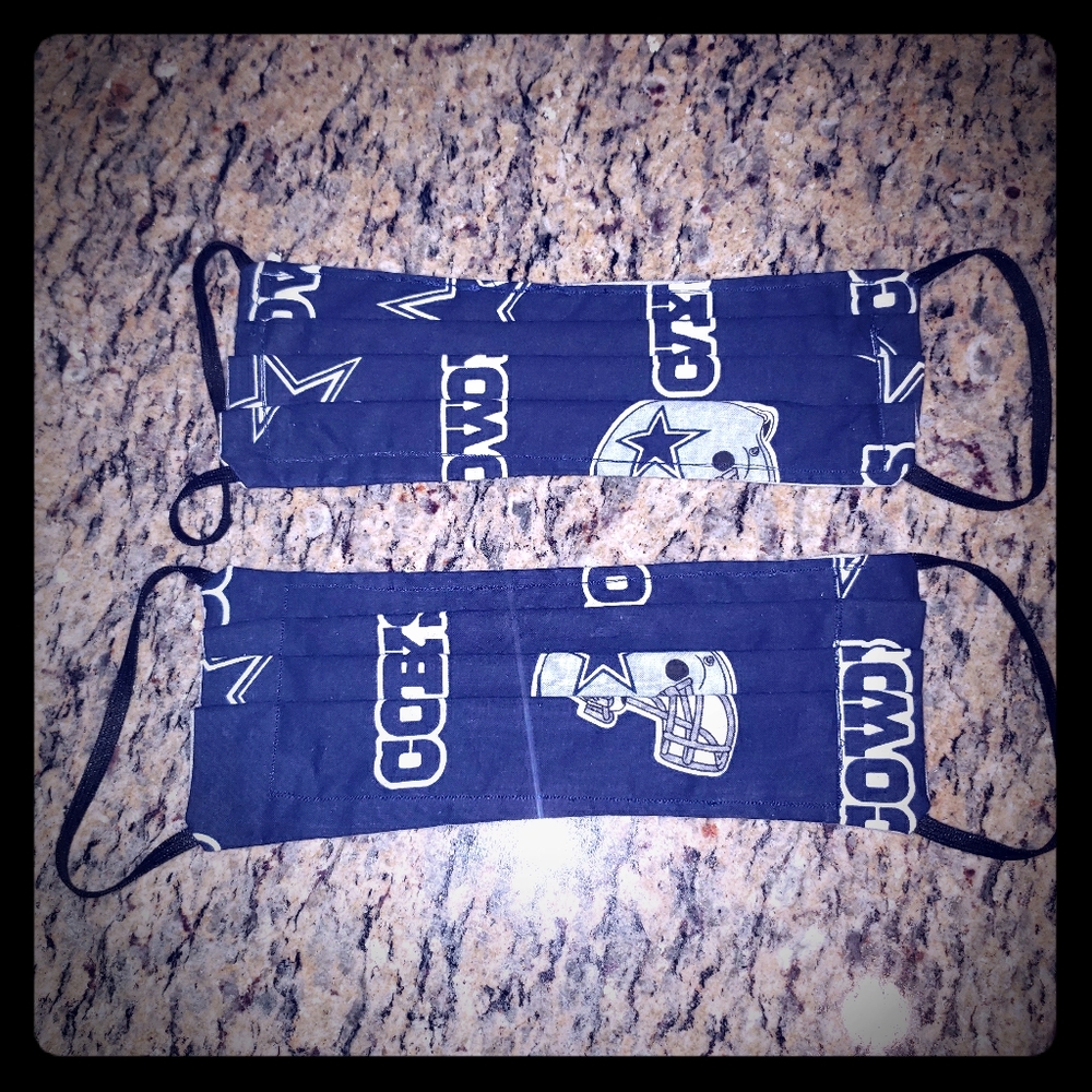 Dallas Cowboys Face Mask w/o Filter (2 masks)